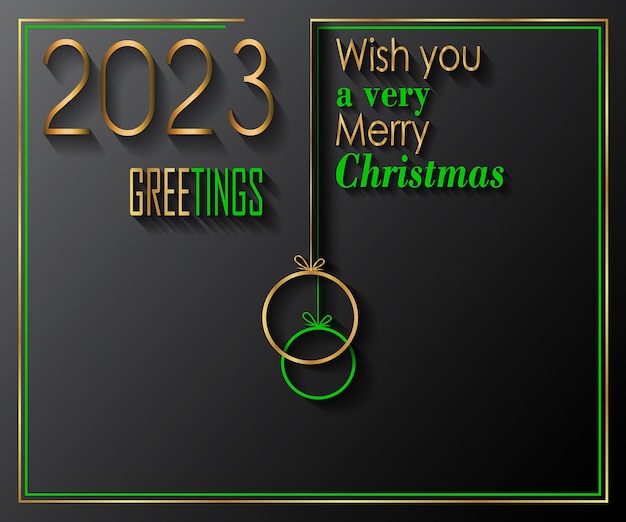 2023 Merry Christmas background