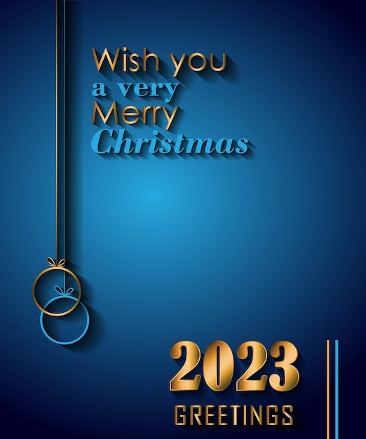 2023 Merry Christmas background