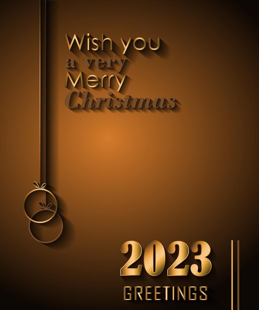 2023 Merry Christmas background