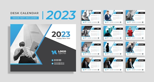 2023 modern calendar layout template