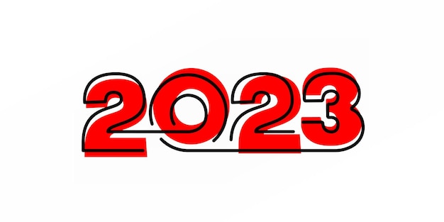 2023 new year icon simple illustration