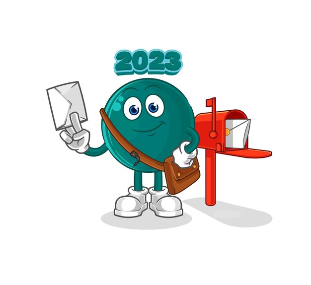 2023 postman vector cartoon character