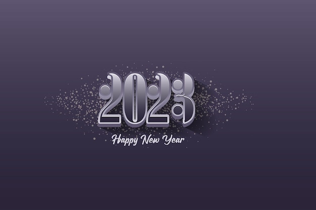 2023 vector logo design with white spot effect background