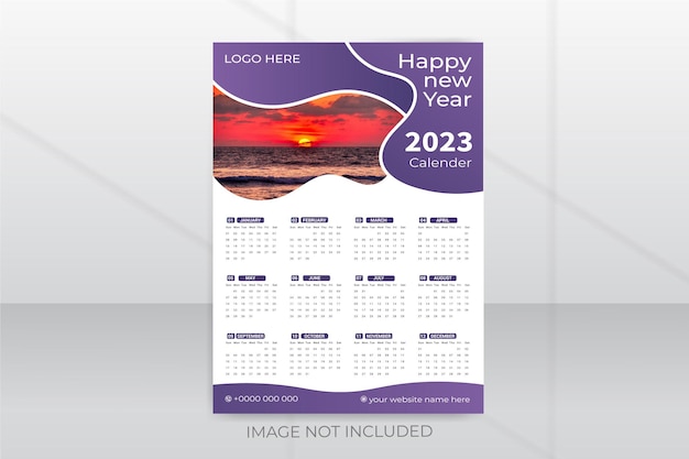 2023 wall calendar design