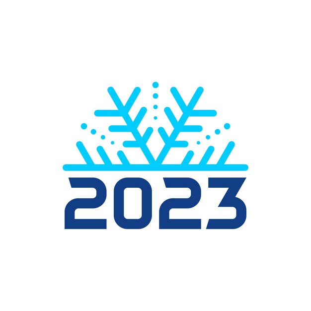 2023 Winter logo template Winter 2023 logo design vector