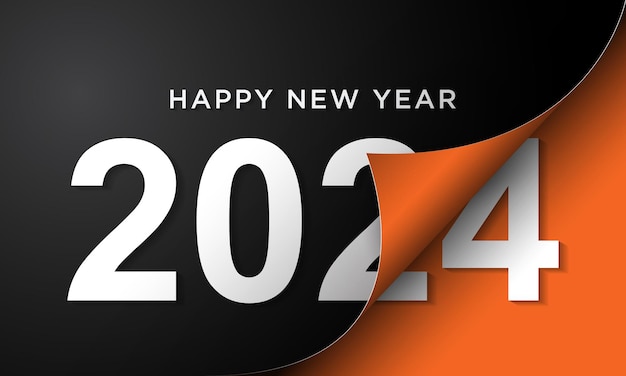 2024 Happy New Year Background Design