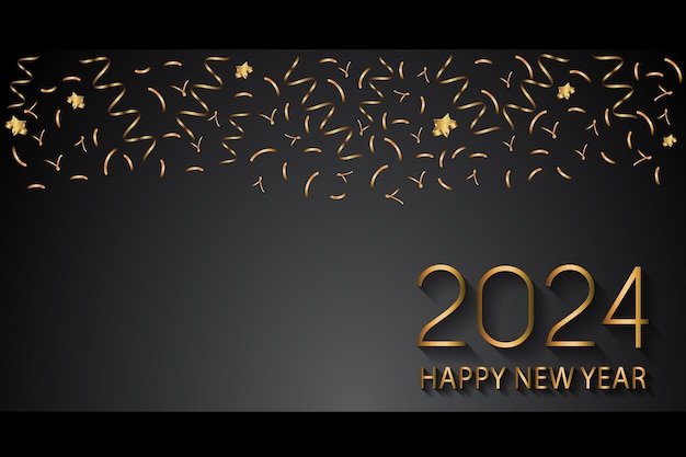 2024 Happy New Year background for your seasonal invitations cover festive posters greetings