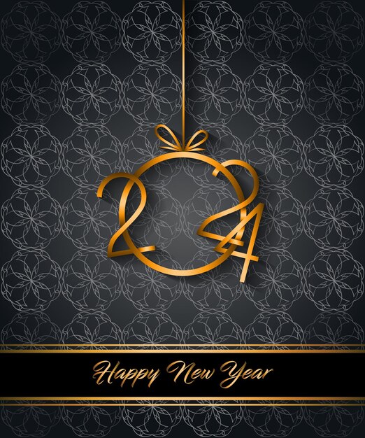 2024 Happy New Year background for your seasonal invitations festive posters greetings cards