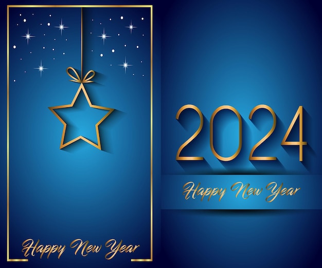 2024 Happy New Year background for your seasonal invitations festive posters greetings cards