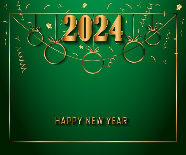 2024 Happy New Year background for your seasonal invitations festive posters greetings cards