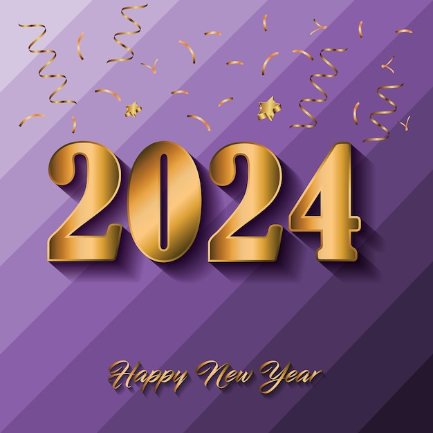 2024 Happy New Year background