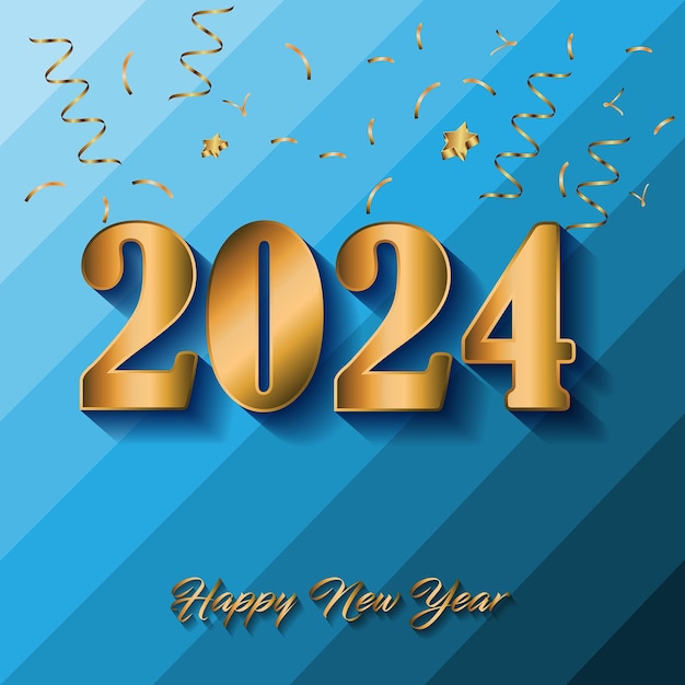 2024 Happy New Year background