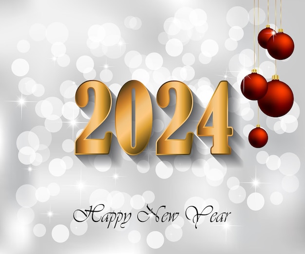 2024 Happy New Year background