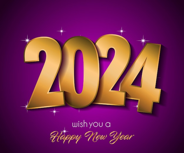 2024 Happy New Year background