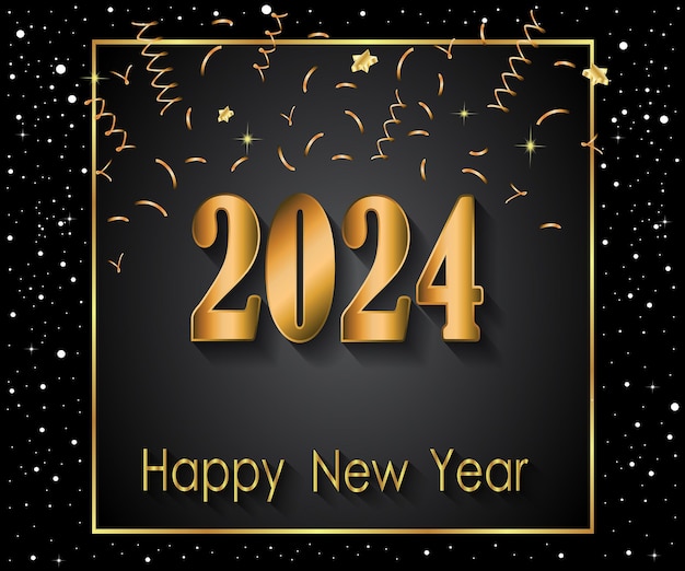 2024 Happy New Year background