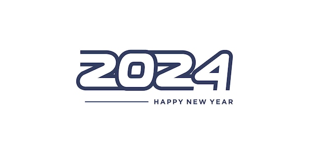 2024 logo idea with creative abstract concept