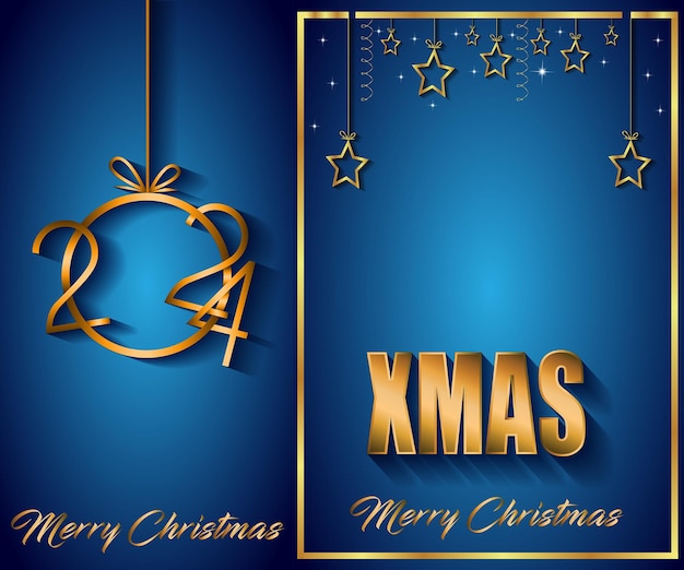 2024 Merry Christmas background for your seasonal invitations festival posters greetings cards