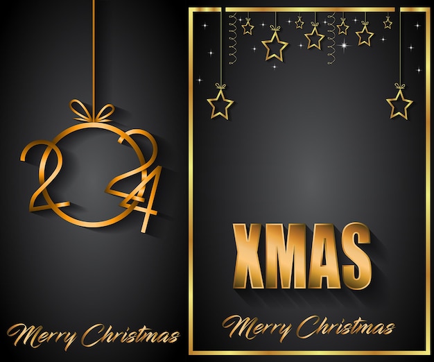 2024 Merry Christmas background for your seasonal invitations festival posters greetings cards