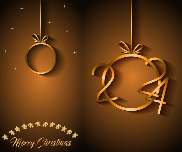 2024 Merry Christmas background for your seasonal invitations festival posters greetings cards