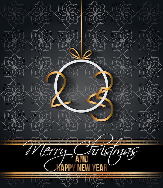 Vector 2025 happy new year and merry christmas background for your seasonal invitations greetings cards