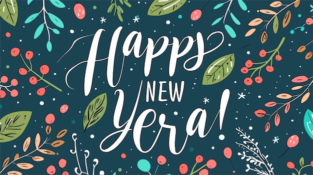 Vector 2025 new year wishes in creative font design for greeting cards and social media