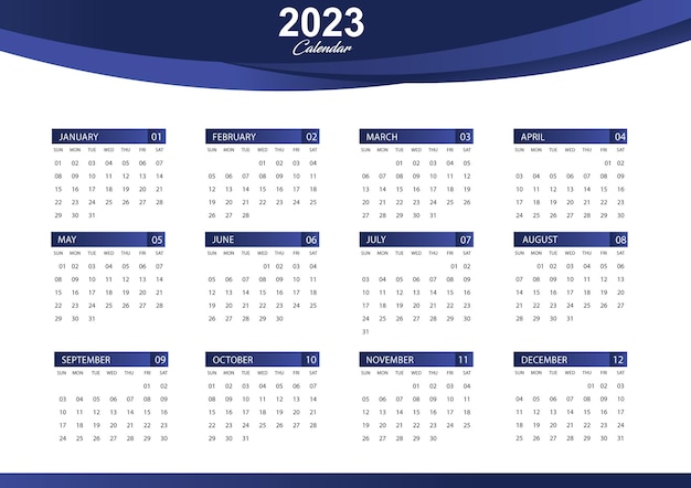 2323 calendar template