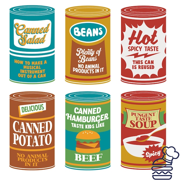 23AJM105 Print canned food