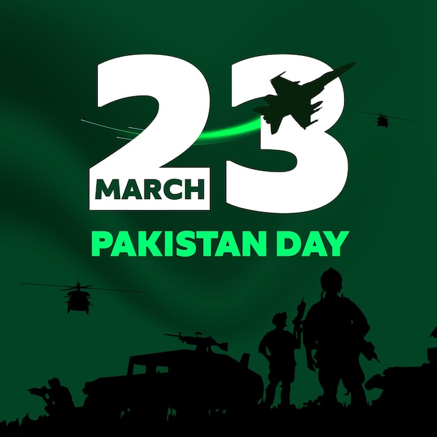 Vector 23rd march pakistan republic day