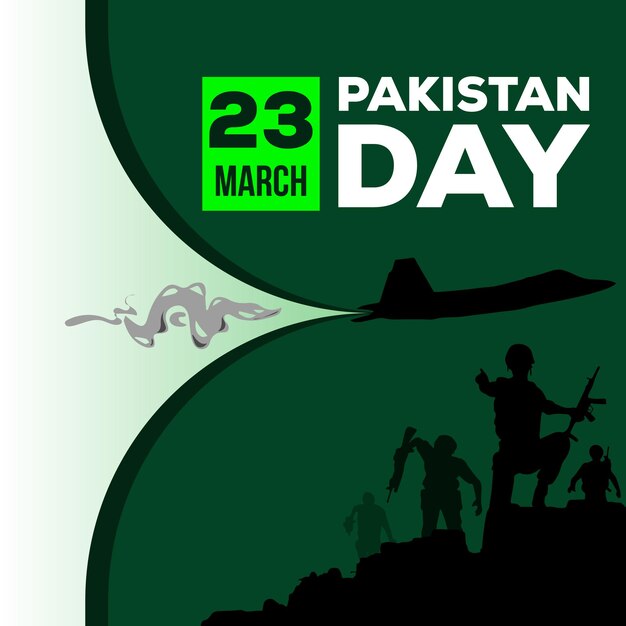 Vector 23rd march pakistan republic day