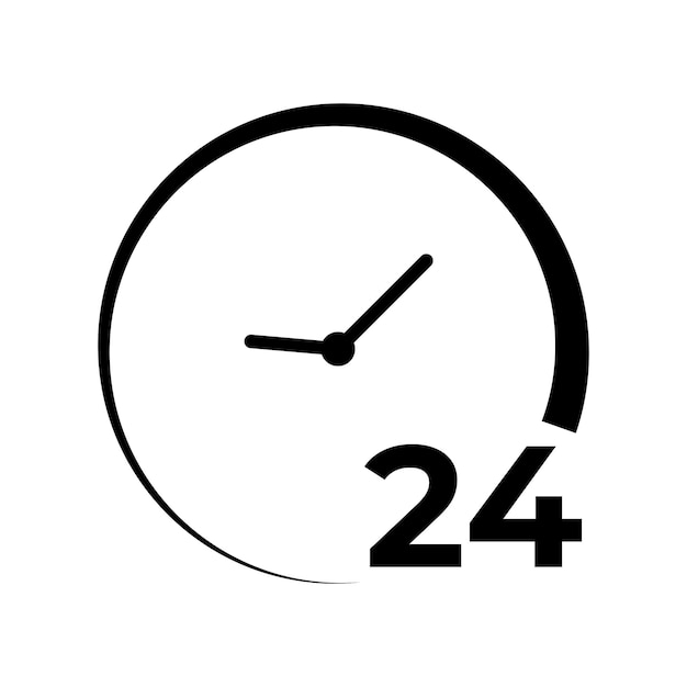 24 hours clock icon