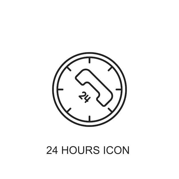 24 hours vector icon icon