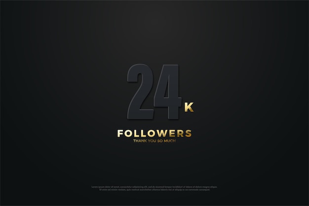 24k followers with no light effect concept.