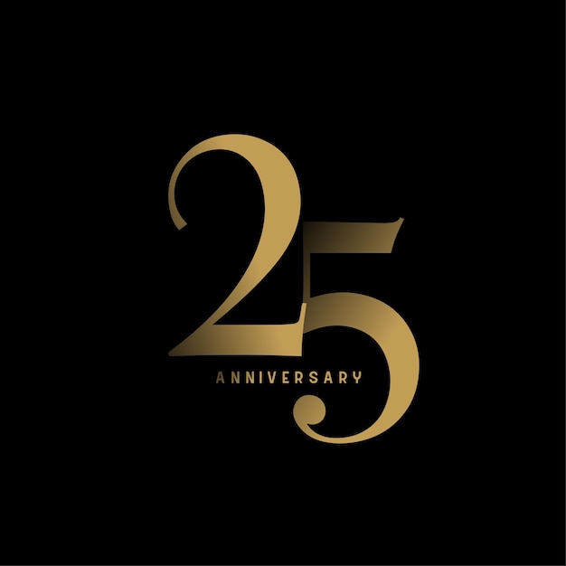 25th anniversary elegance logotype