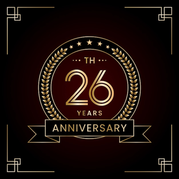 26th Anniversary Logo Design