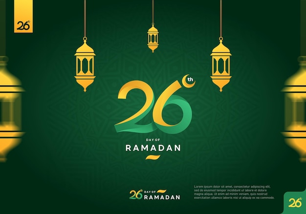 26th day of Ramadan logo icon