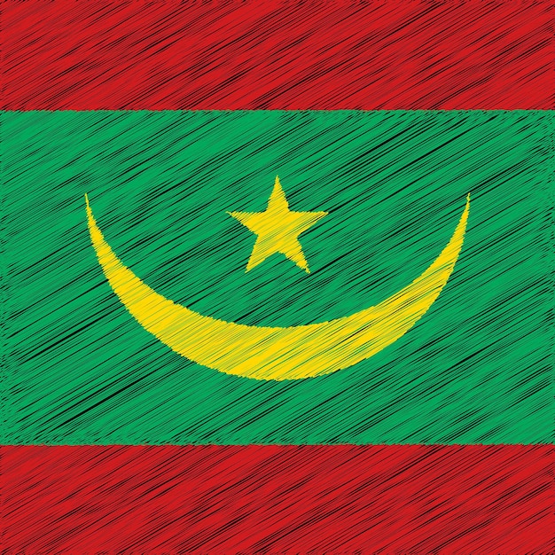 28 November Mauritania Independence Day Flag Design