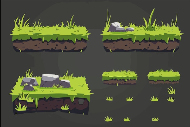 2d Game Assets Background Platforms Tileset