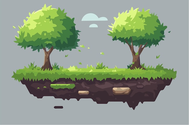 2d Game Assets Background Platforms Tileset