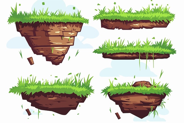 2d Game Assets Background Platforms Tileset