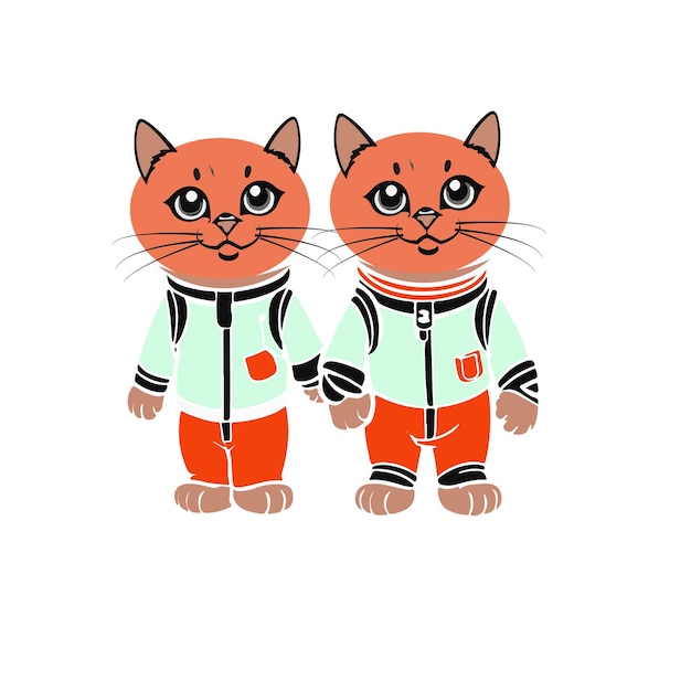 2d vector of cute Cat cartoon