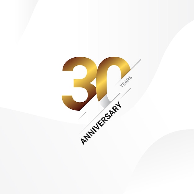 30 year anniversary celebration template design