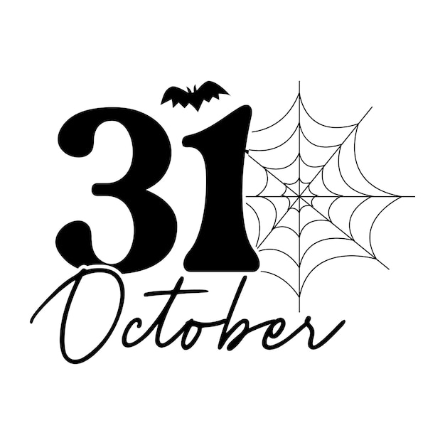 31 October,  Halloween T Shirt Design