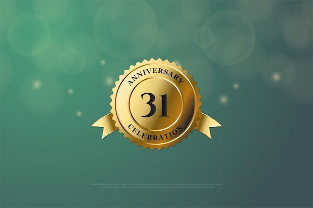 31st Anniversary with gold finishing decoration edition