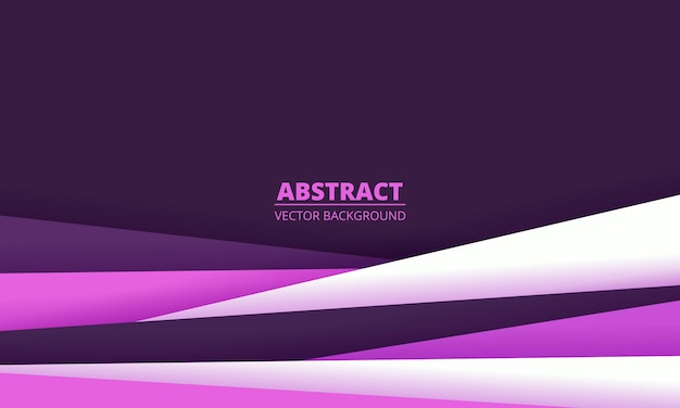 3d abstract background with purple dark violet and white paper layers