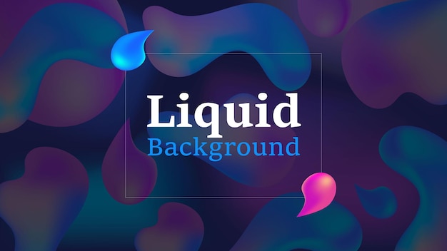 3D abstract geometric Liquid color background design, Fluid color vibrant gradient background Vector