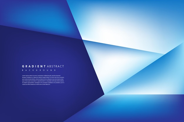 Vector 3d abstract and modern blue background design