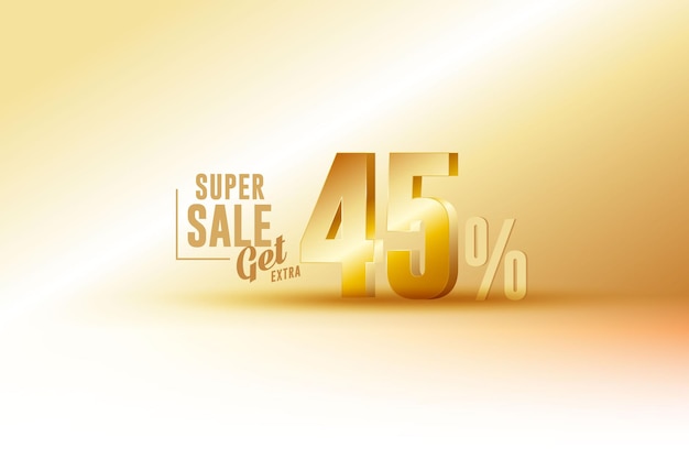 3d best sale banner discount with forty five 45 percent