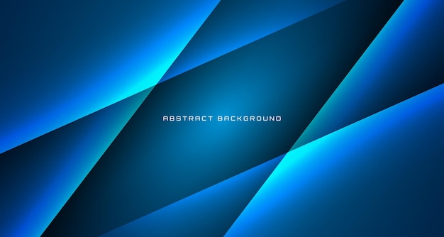 3D blue technology abstract background overlap layer on dark with light lines decoration