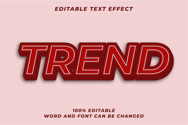 3d Bold Dark Red text style effect