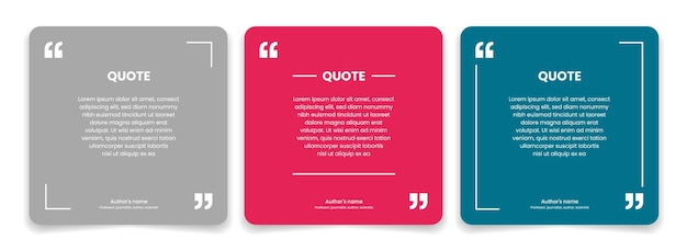 3d bubble testimonial banner quote infographic social media post template designs for quotes